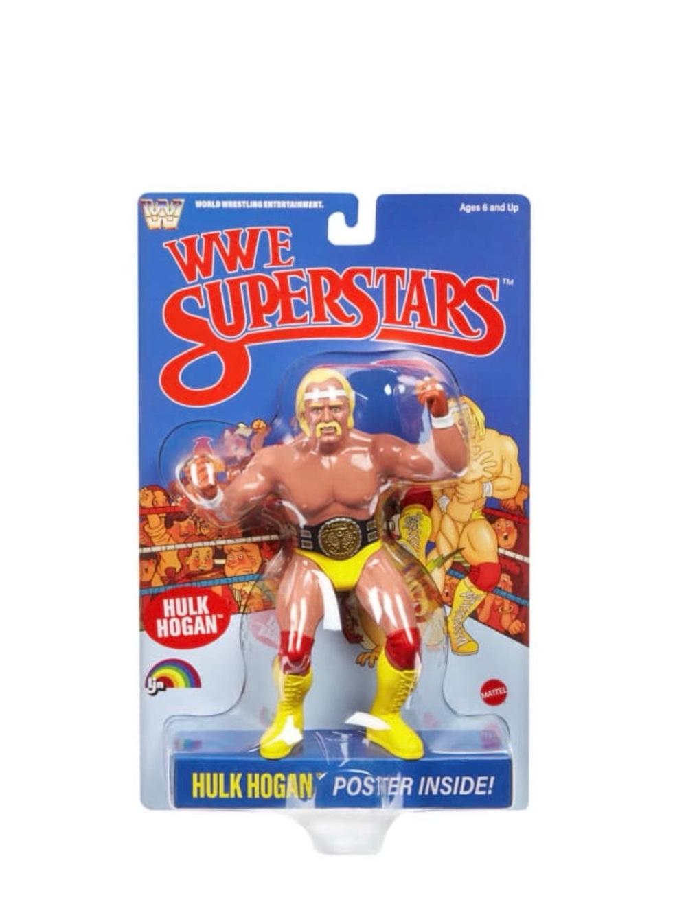 LJN WWE Superstars Hulk Hogan Action Figure Black Card